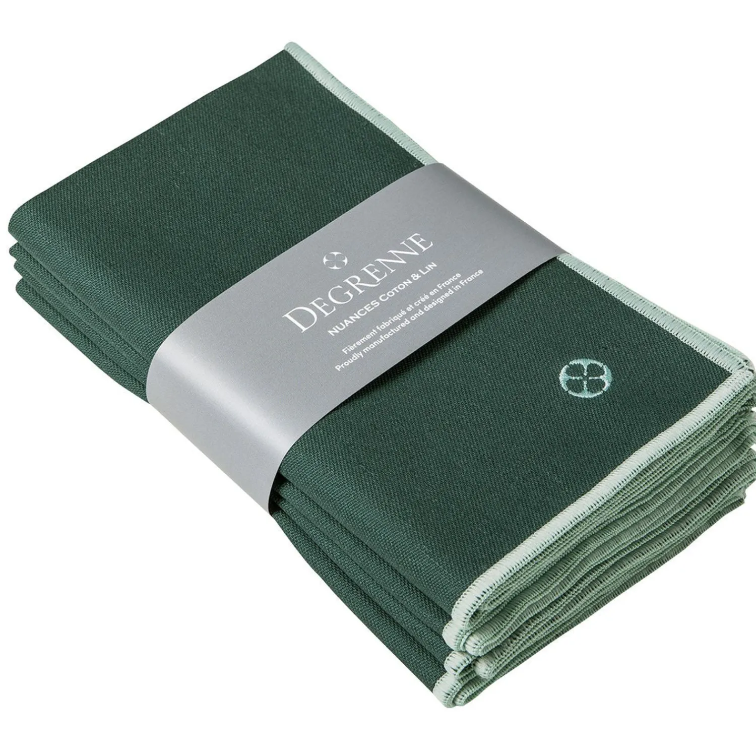 Degrenne Emerald Green Cotton & Linen Shades