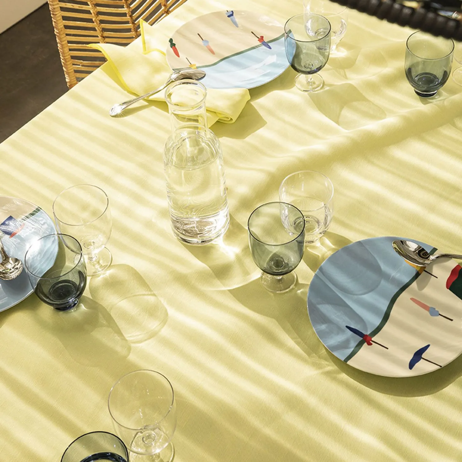 Degrenne Pale Yellow Cotton & Linen Shades
