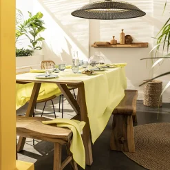 Degrenne Pale Yellow Cotton & Linen Shades